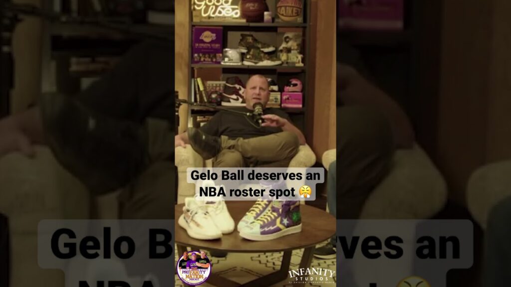 Lonzo Ball showcases his sneaker while suggesting LaMelo deserves an NBA spot.