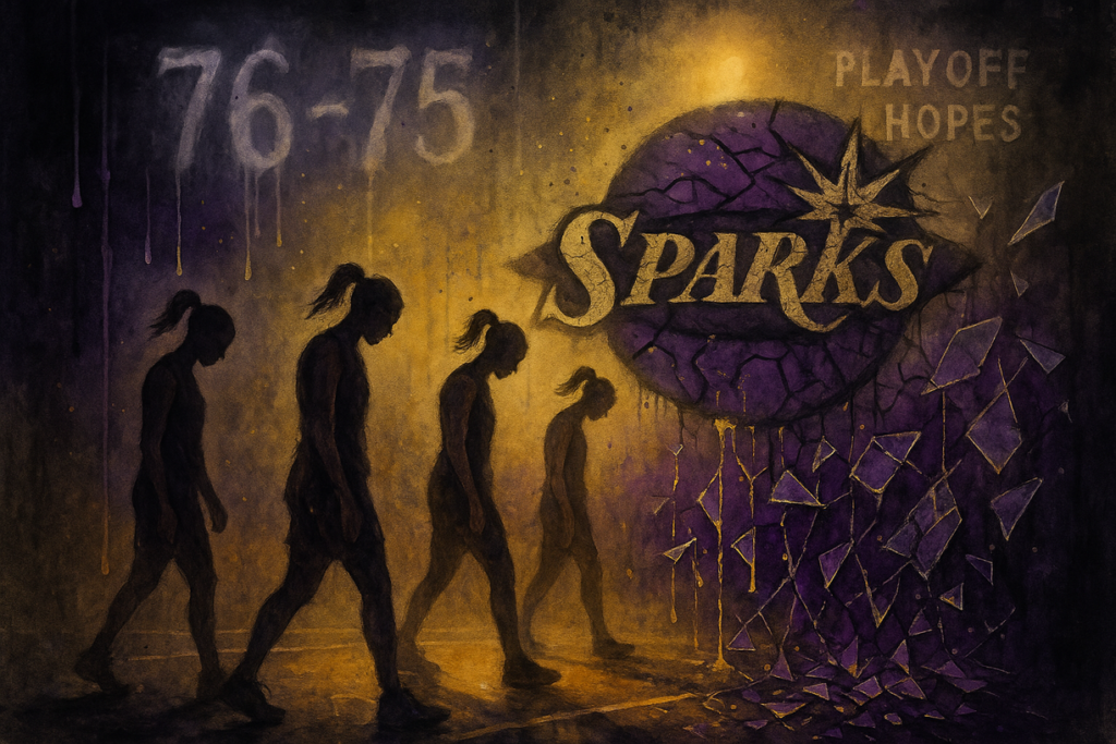 Heartbreak in Hollywood: Sparks Fall to Fever 76-75 in Playoff-Altering Thriller The Los Angeles Sparks are losing hope in making it to the WNBA Playoffs