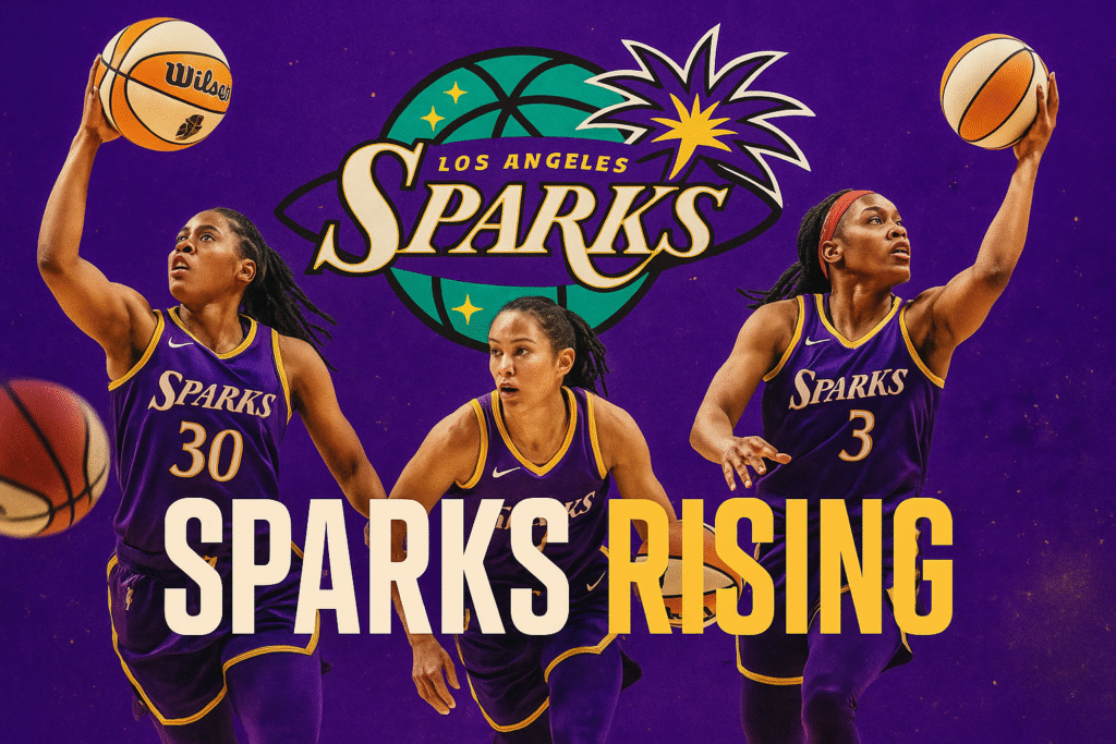 Sparks Rising: Los Angeles Fights for Playoff Dreams with Crucial Stretch Ahead The Los Angeles Sparks Logo