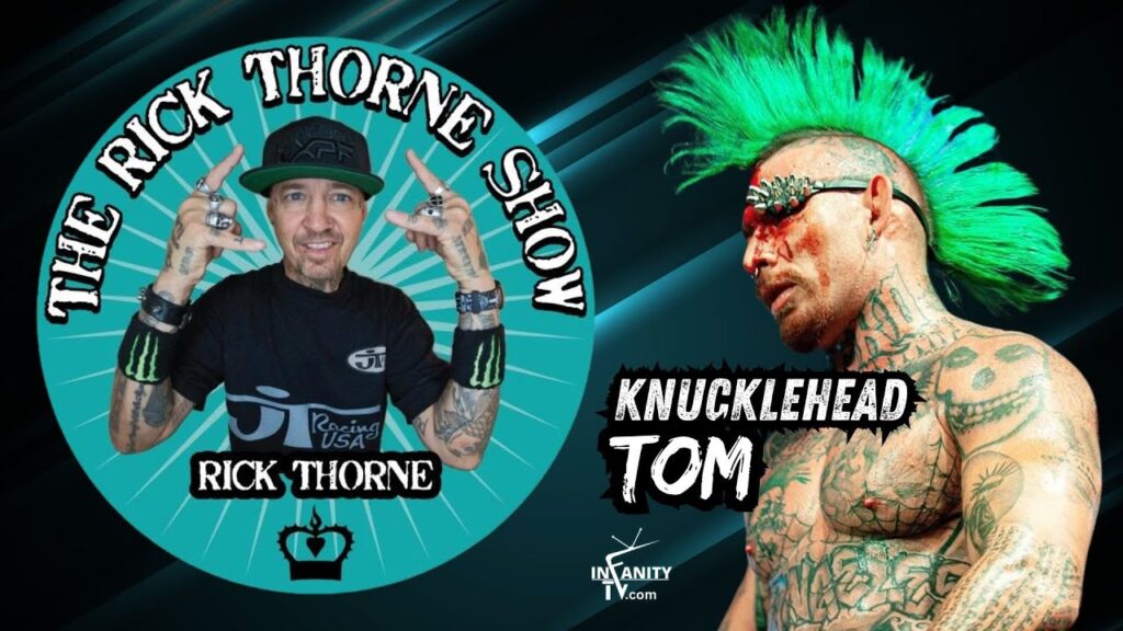 Promotional image for the Thorne Show featuring DJ Thorne and Knucklehead Tom.
