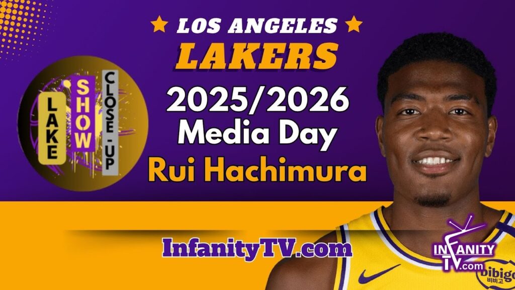 Los Angeles Lakers 2025/2026 Media Day featuring Rui Hachimura.