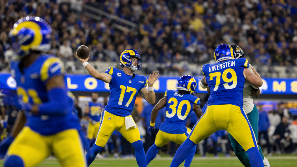 Super Bowl Ambitions: Matthew Stafford’s MVP Encore and the Defensive Masterclass Shaping the Los Angeles Rams Los Angeles Rams quarterback Matthew Stafford in action at SoFi Stadium during the 2025-26 NFL season