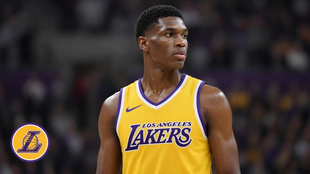 Photoreal Los Angeles Lakers featured image with team logo, Ziaire Williams fifth-starter story
